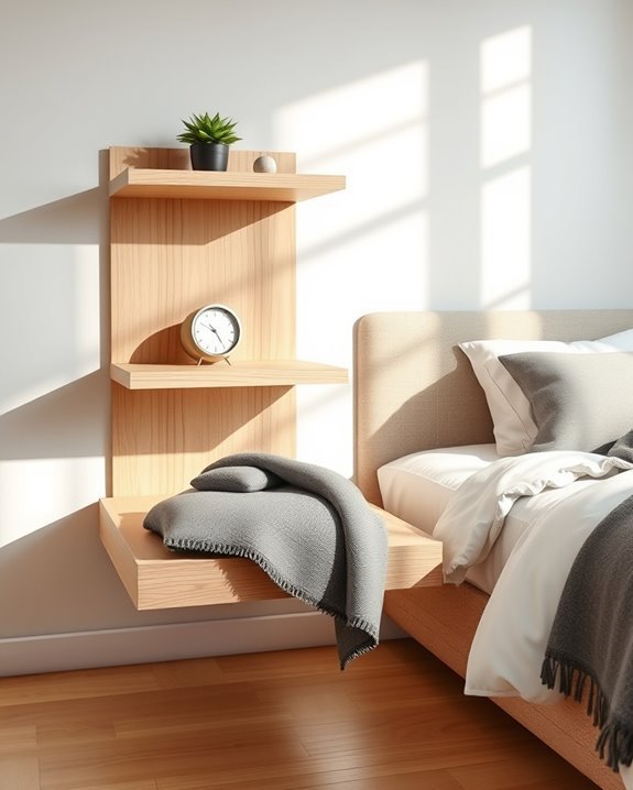 versatile floating nightstands design