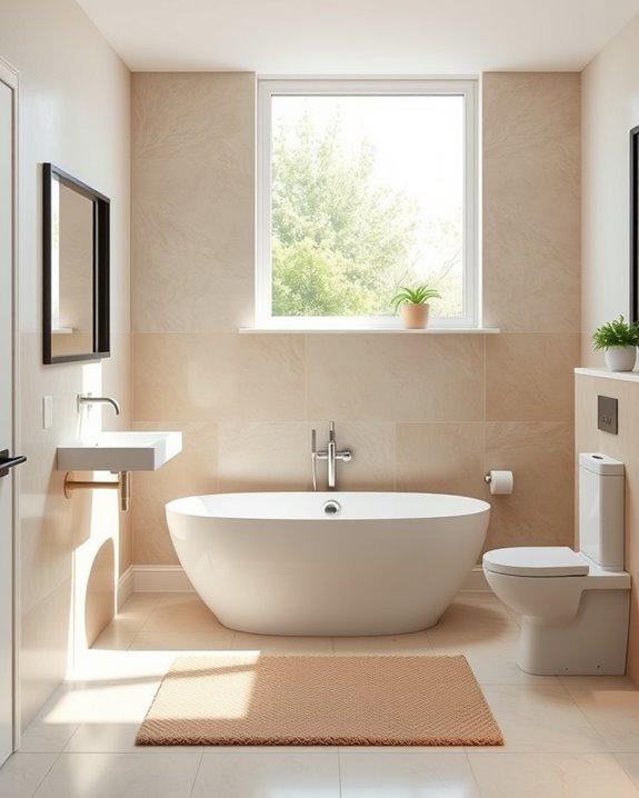 versatile guest bathroom design