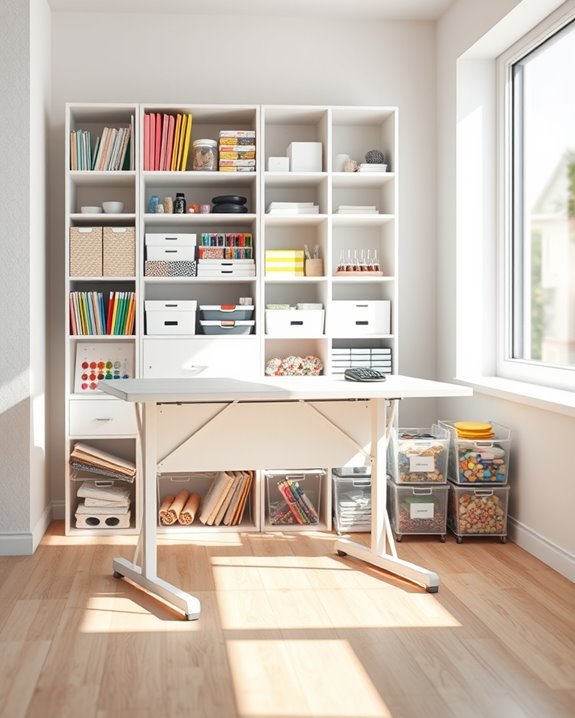 versatile space saving craft tables