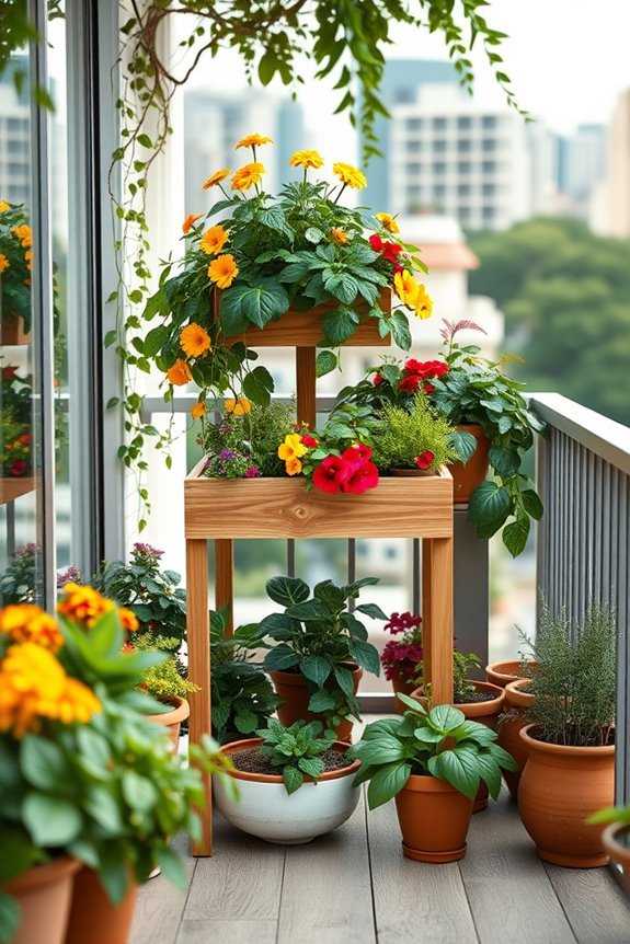 vertical balcony garden solution