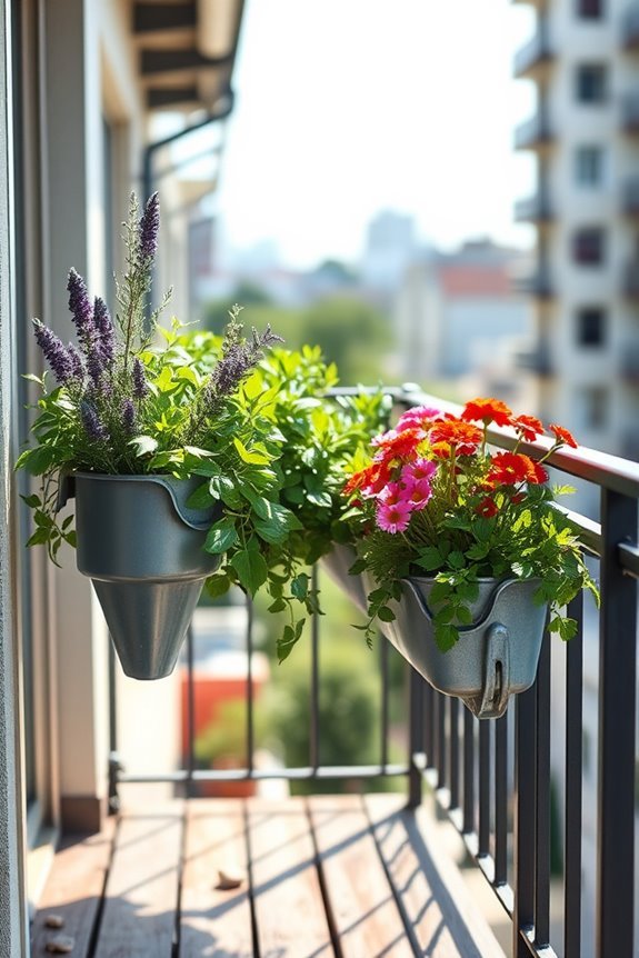vertical garden rain gutters