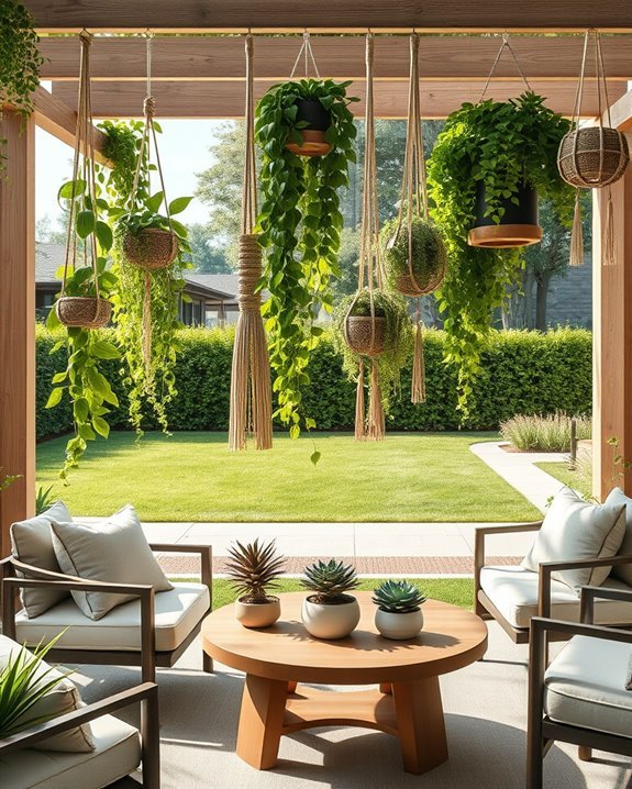 vertical gardening with planters