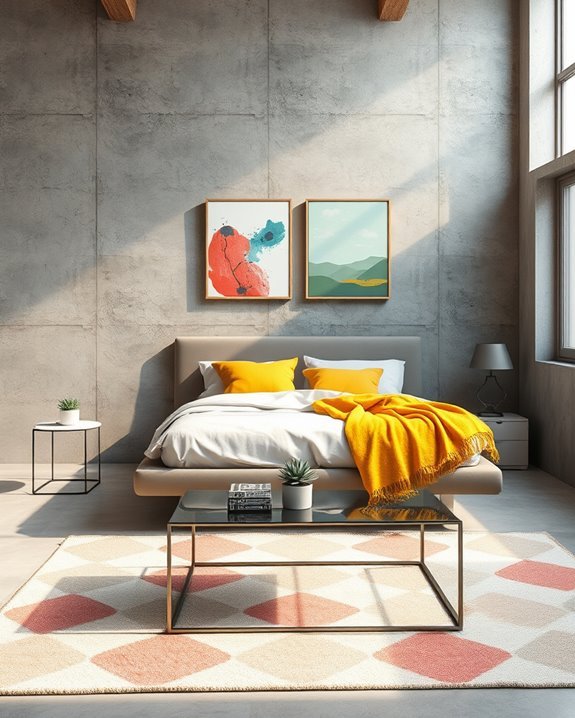 vibrant accents inviting sanctuary