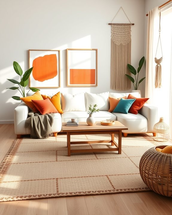 vibrant boho chic color blocking
