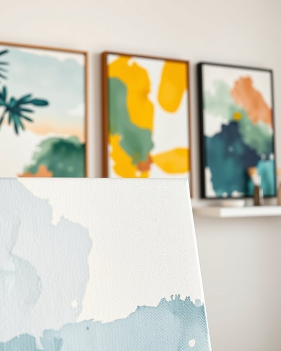 vibrant canvas art creation