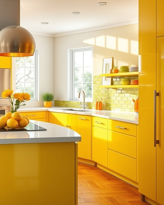 vibrant citrus kitchen decor