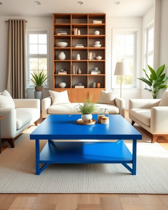 vibrant cobalt blue furniture