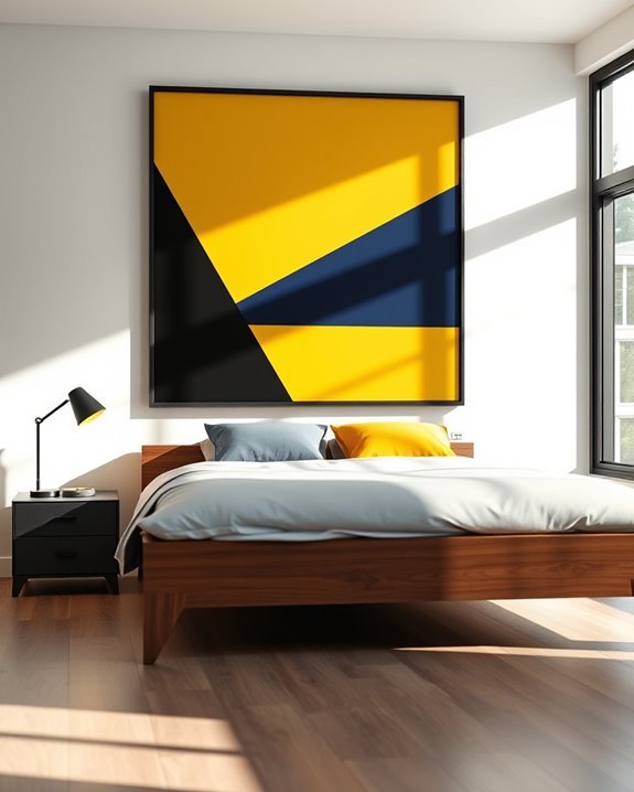vibrant color block art