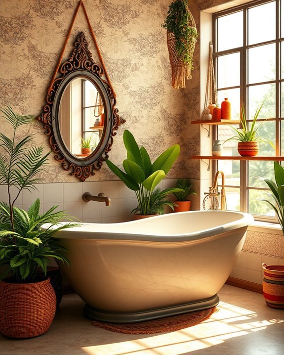 vibrant creative bathroom decor