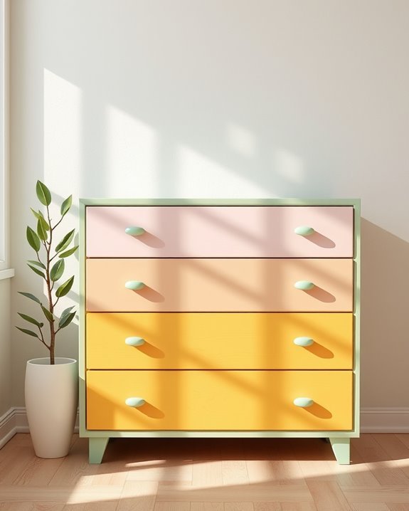 vibrant diy furniture transformation