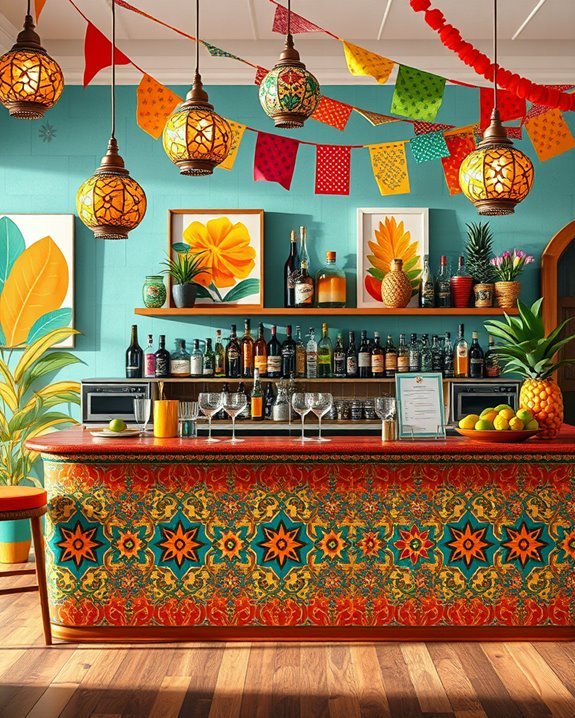 vibrant fiesta cocktail celebration