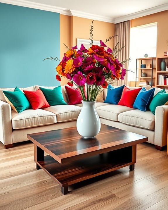 vibrant furniture enhances spaces
