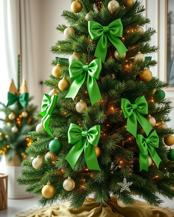 vibrant green holiday decor