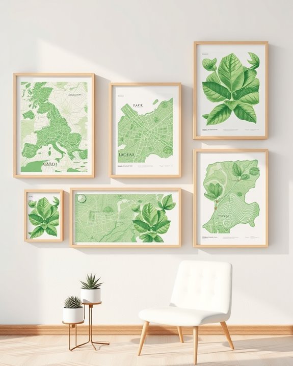 vibrant illustrated eco maps