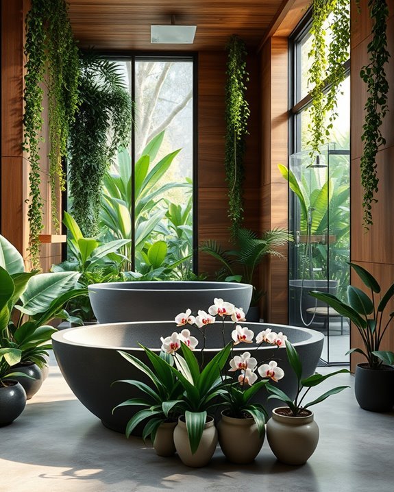 vibrant jungle retreat ambiance