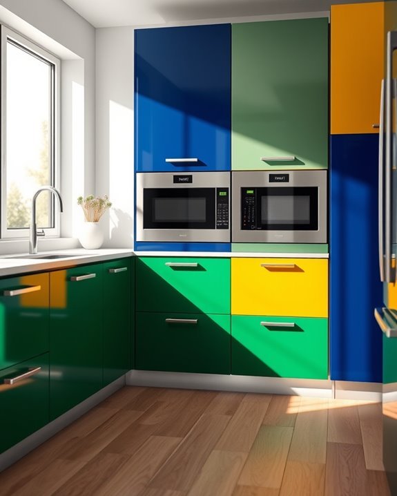 vibrant kitchen color combinations