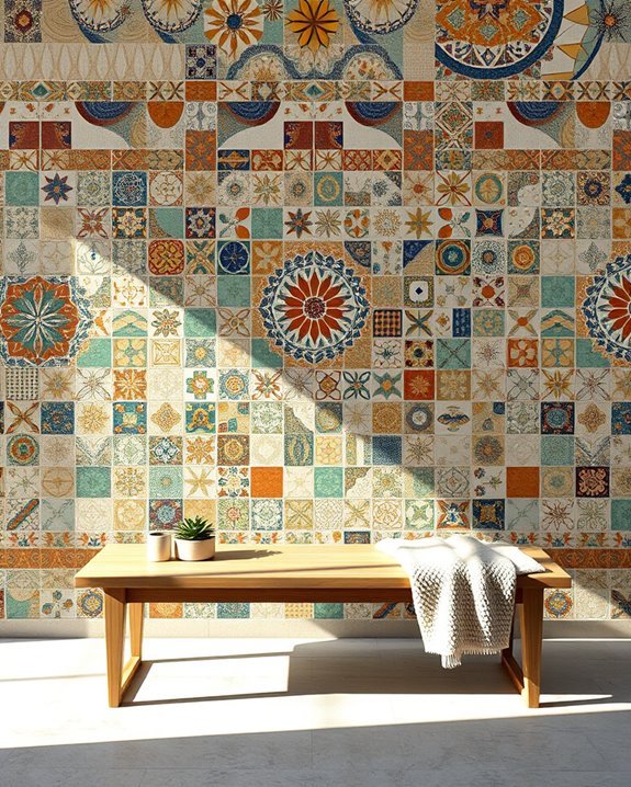 vibrant mosaic tile designs