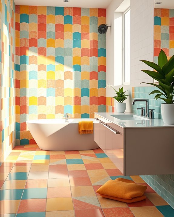 vibrant mosaic tile designs