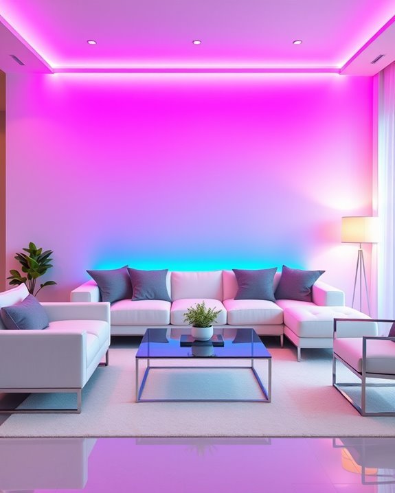 vibrant neon home accents