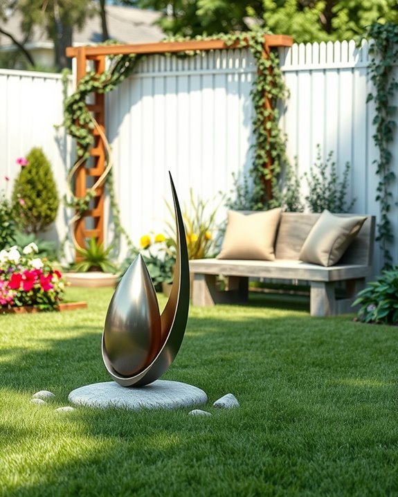 vibrant outdoor art pieces