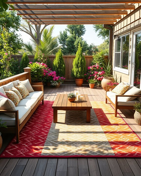vibrant outdoor comfort rugs