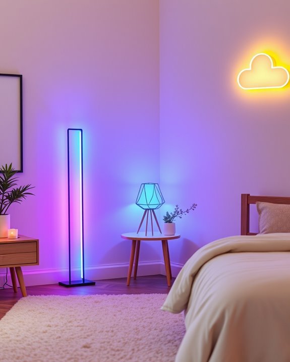 vibrant personality with lamps