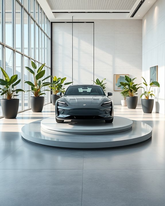 vibrant plants enhance showrooms