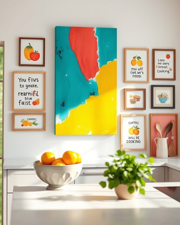 vibrant playful kitchen decor