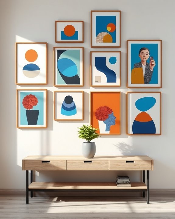 vibrant retro pop art