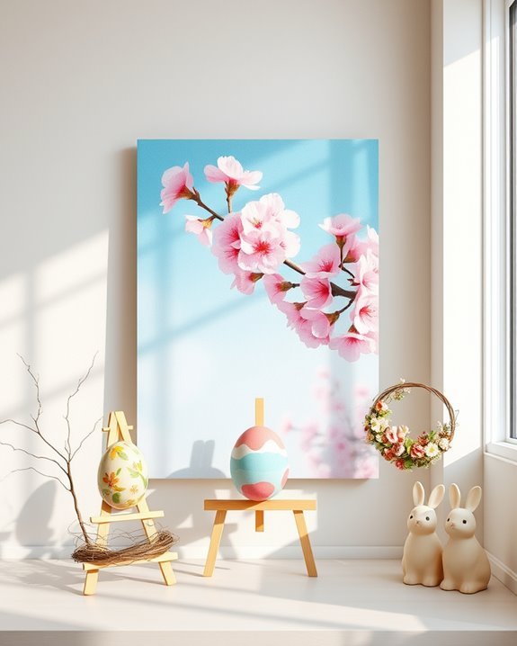 vibrant spring wall art