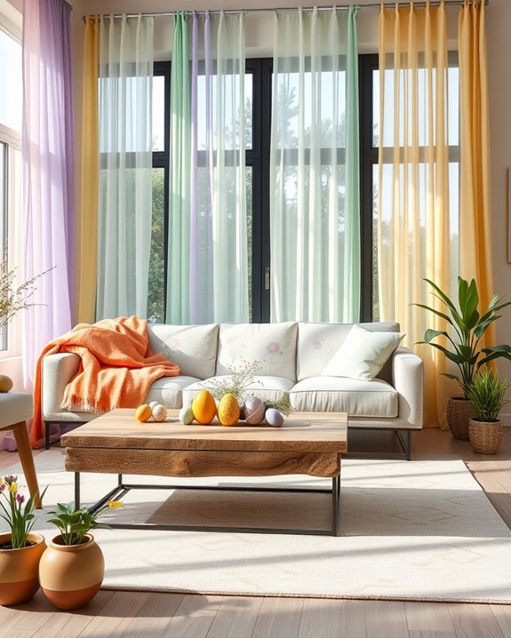 vibrant spring window treatments