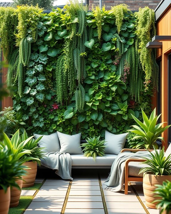 vibrant sustainable vertical garden