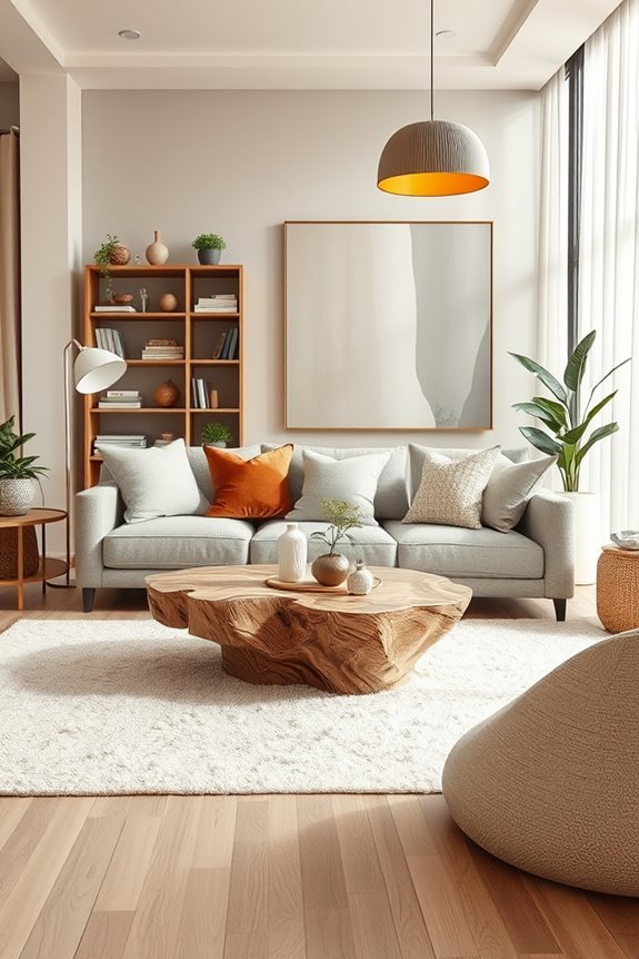 vibrant textured living room