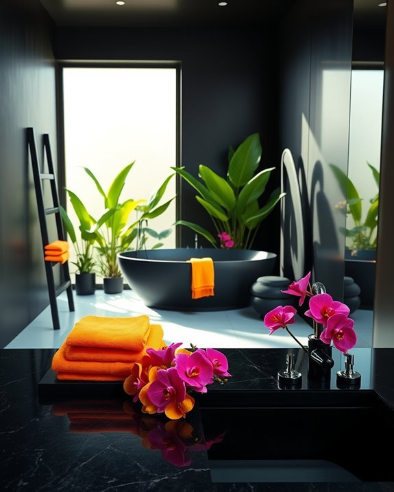 vibrant tropical color contrast