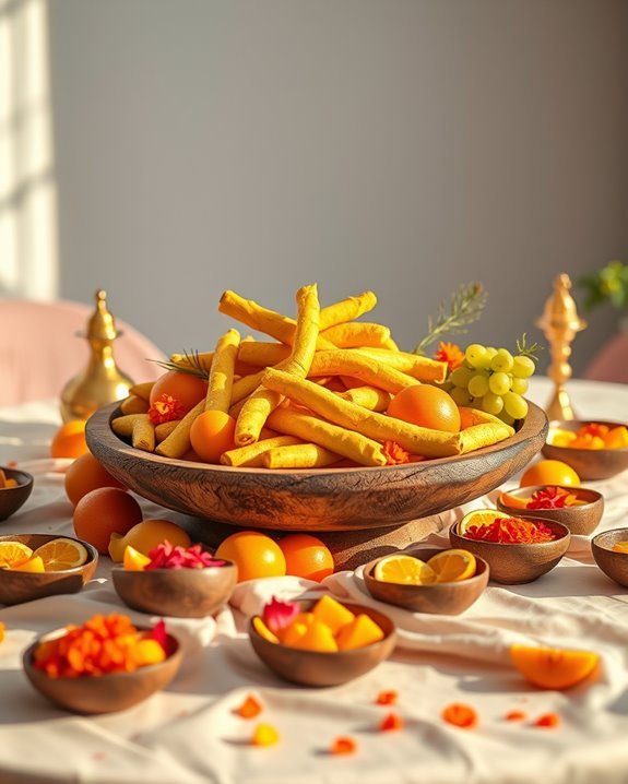 vibrant tropical fruit decor