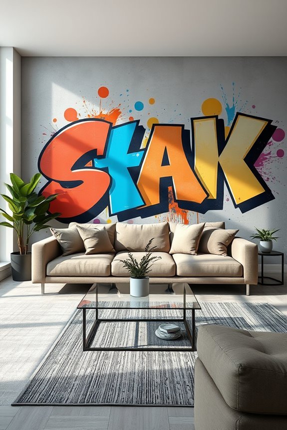 vibrant urban artistic expression