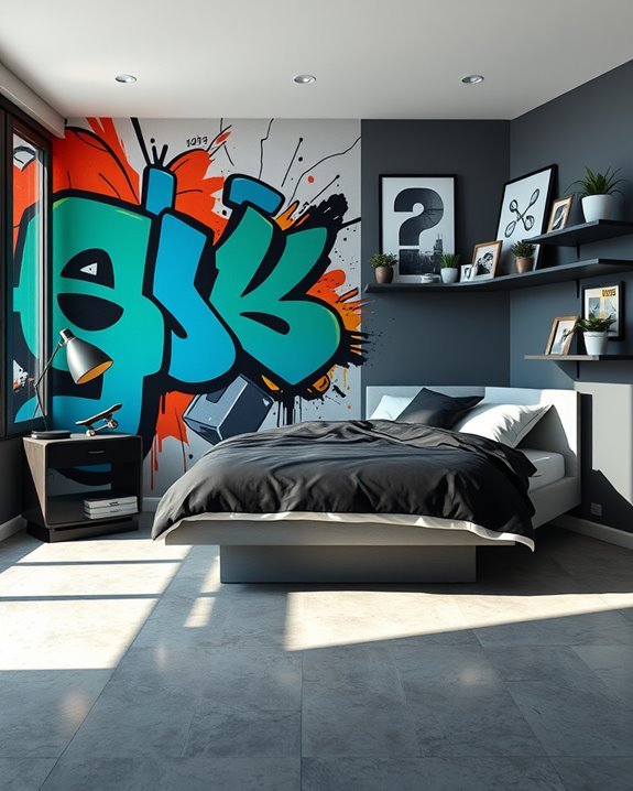 vibrant urban street art