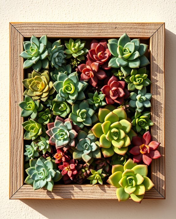 vibrant vertical succulent gardens
