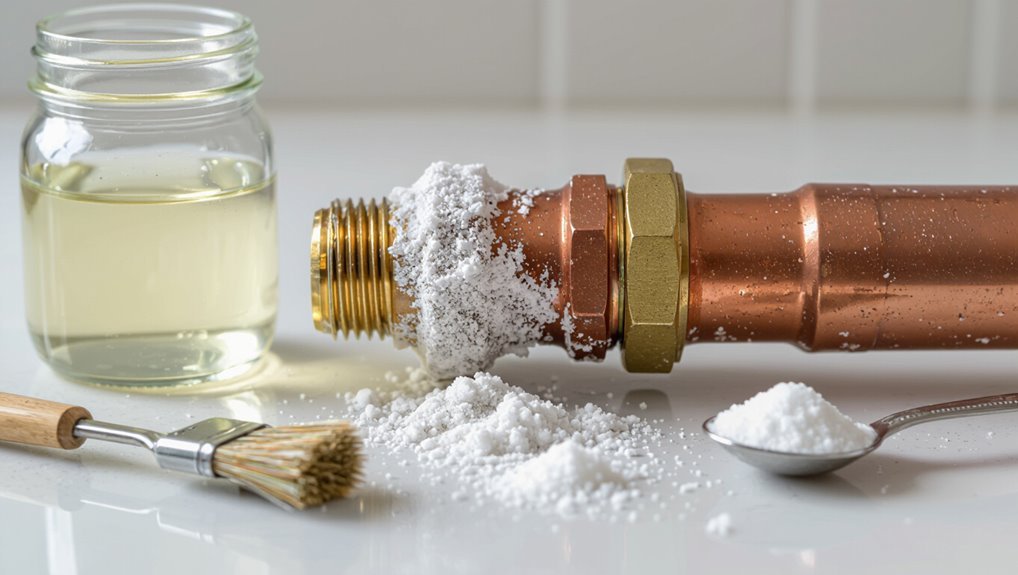 vinegar dissolves calcium deposits