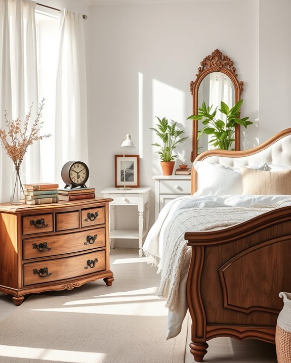 vintage accents enhance charm
