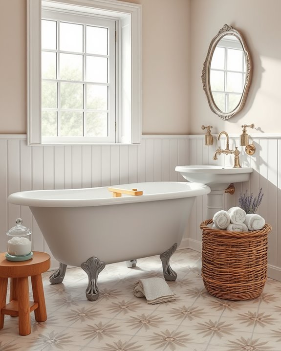 vintage charm for bathrooms