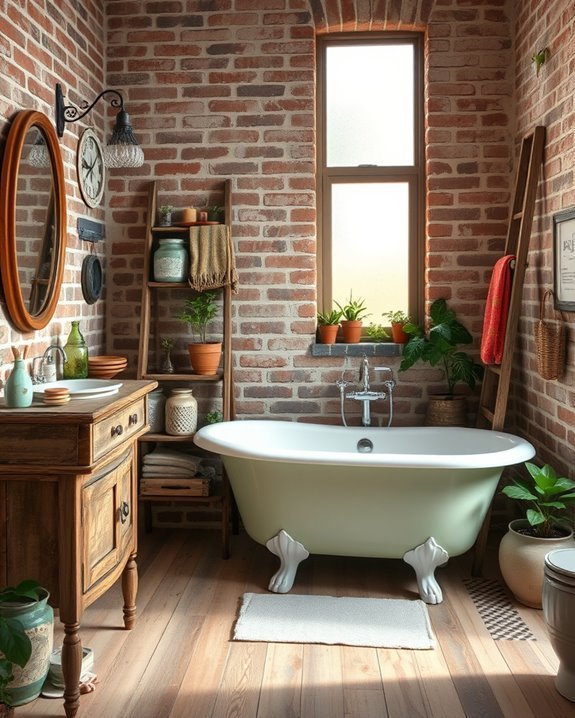 vintage charm in bathrooms
