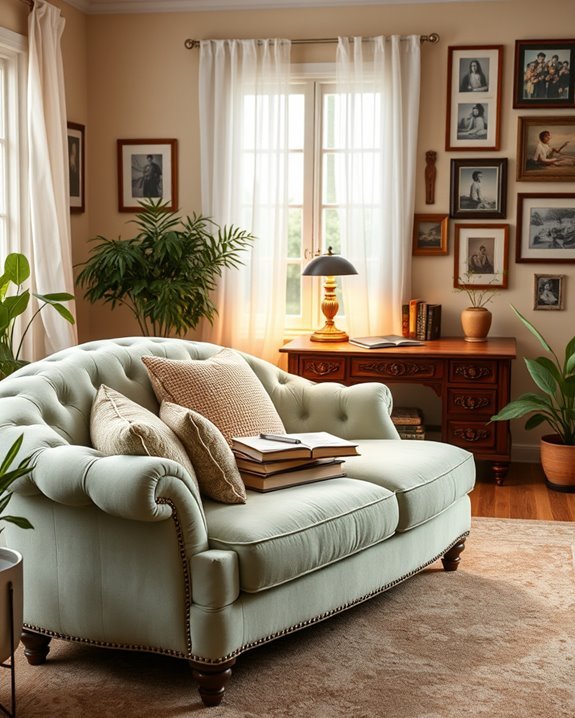 vintage charm in workspace