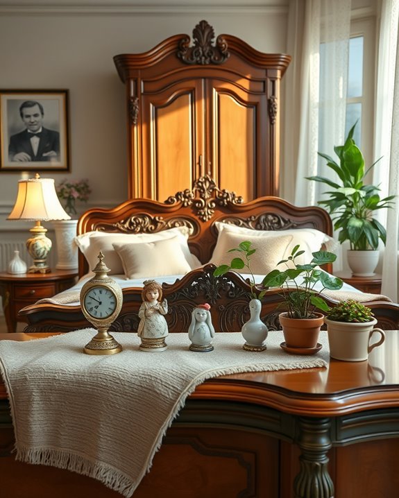 vintage decor enhances warmth