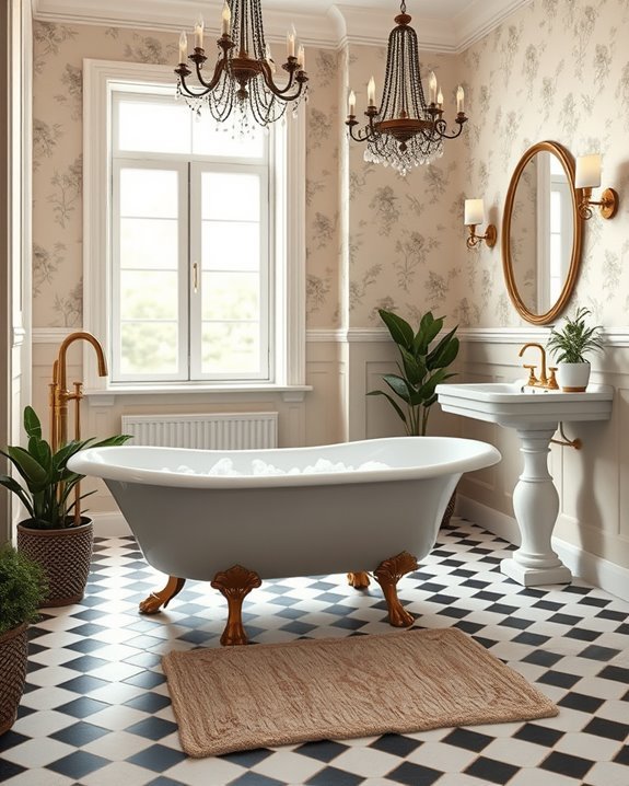 vintage elegance for bathrooms