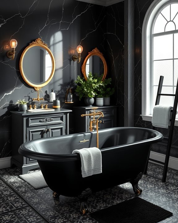 vintage elegance in bathrooms
