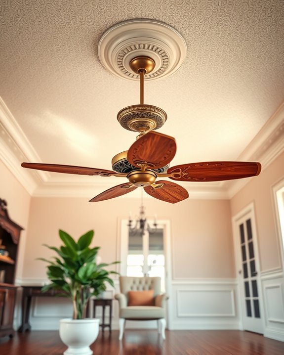 vintage fans enhance decor