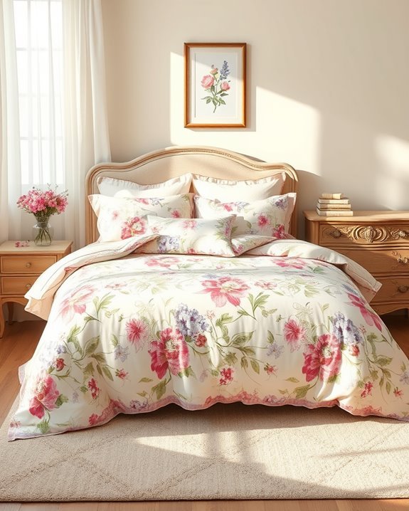 vintage floral bedroom charm