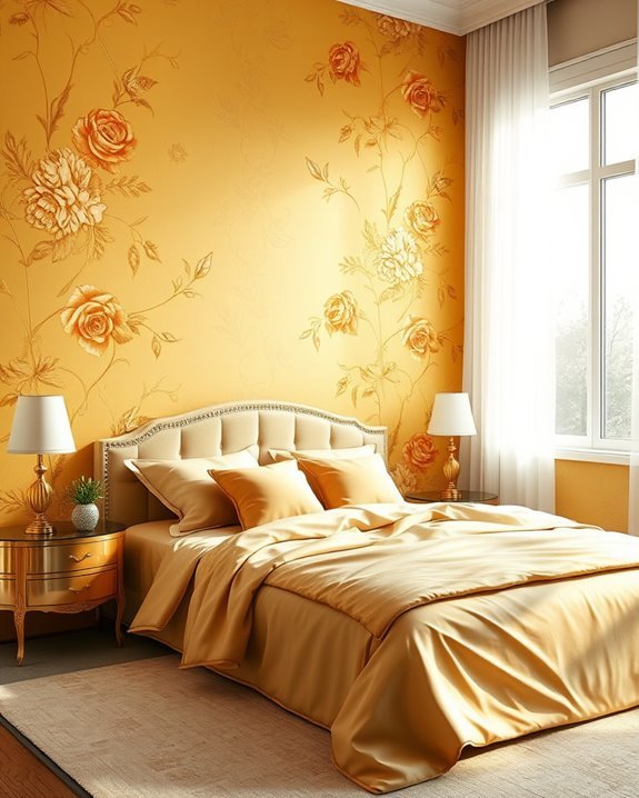 vintage gold floral elegance
