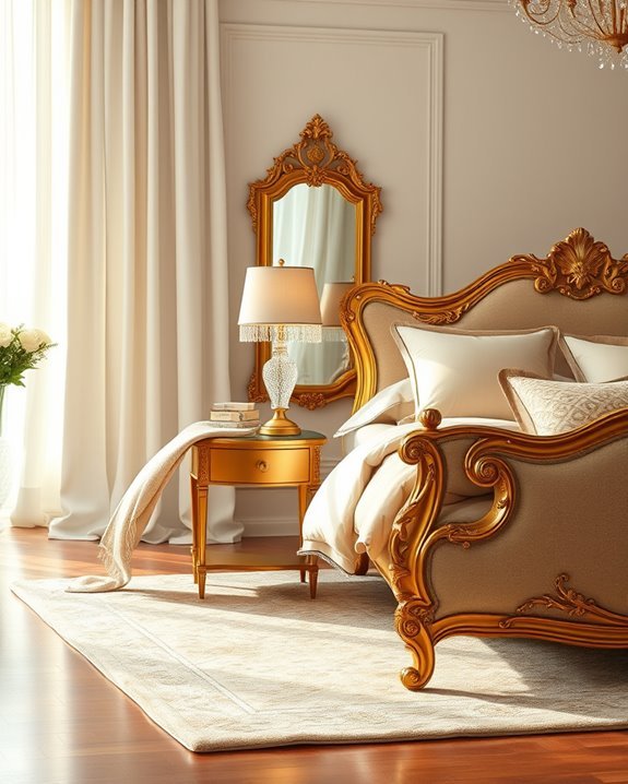 vintage gold furniture elegance